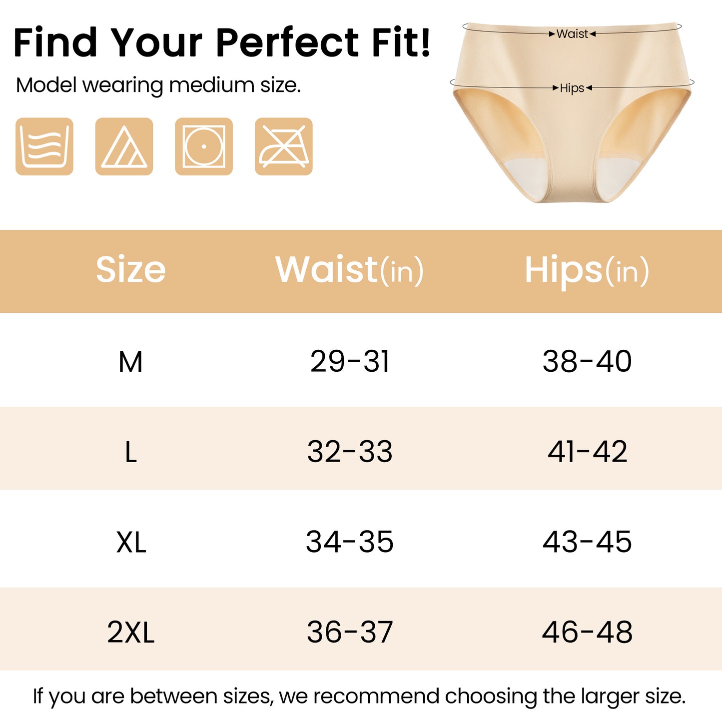 Women's Mid-Waist Leakproof Underwear (3 Pack)
