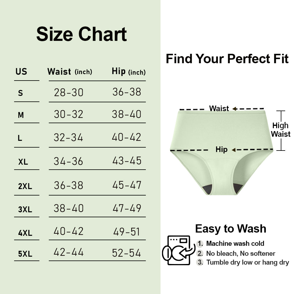 Women's High-Waist Leakproof Underwear (5 Pack)