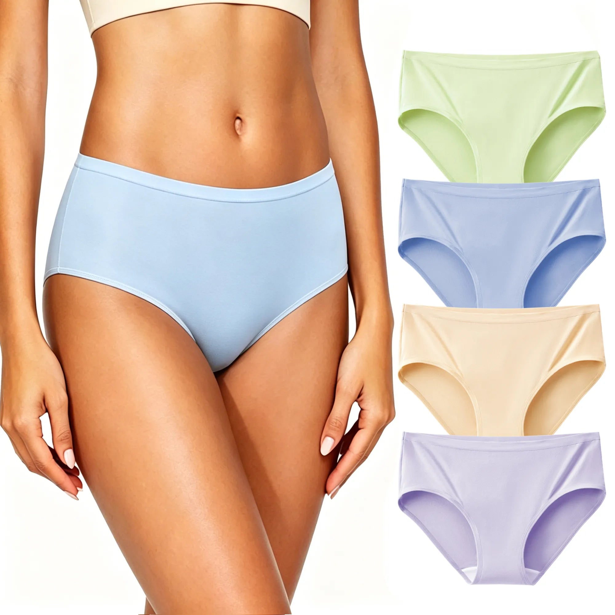 Women's Regular Cotton Panties (Mid-Waist)