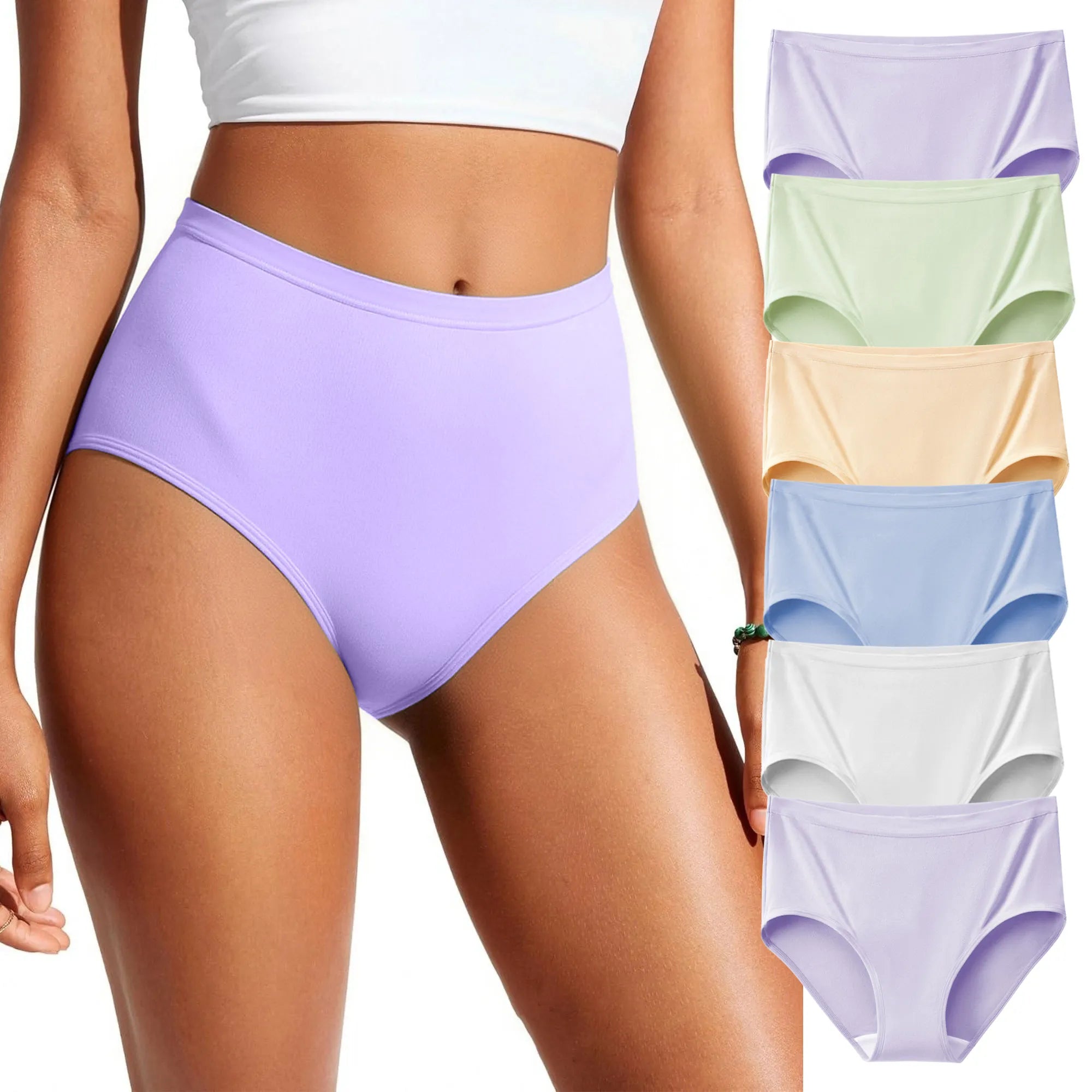 Women's Regular Cotton Panties (High-Waist)