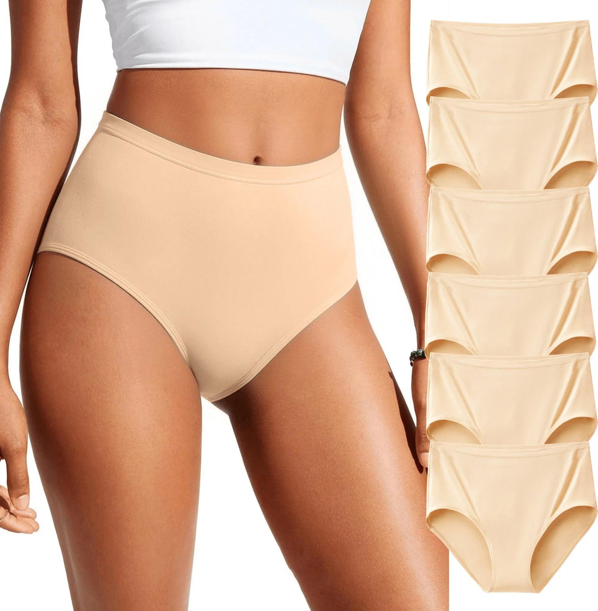Women's Regular Cotton Panties (High-Waist)