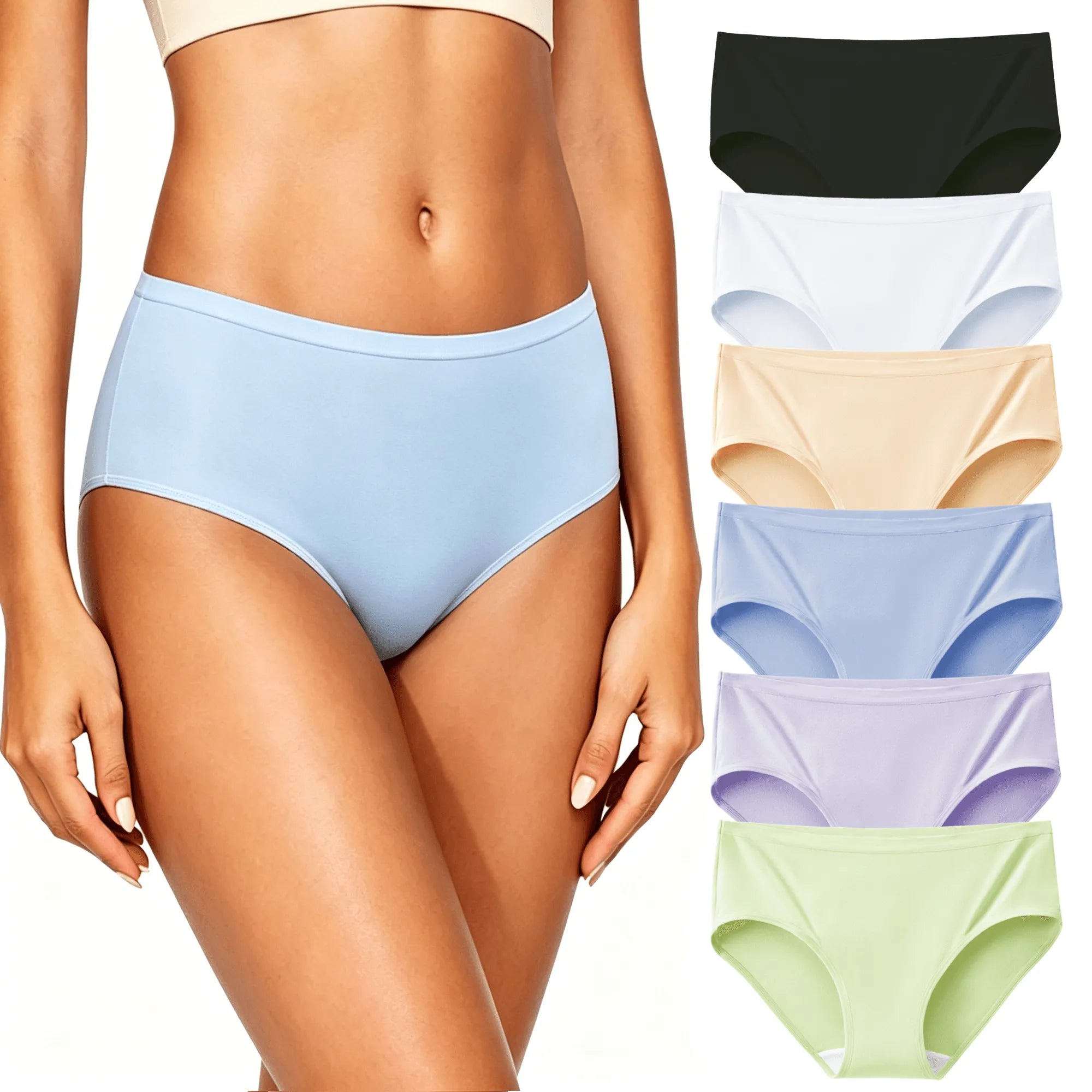 Women's Regular Cotton Panties (Mid-Waist)