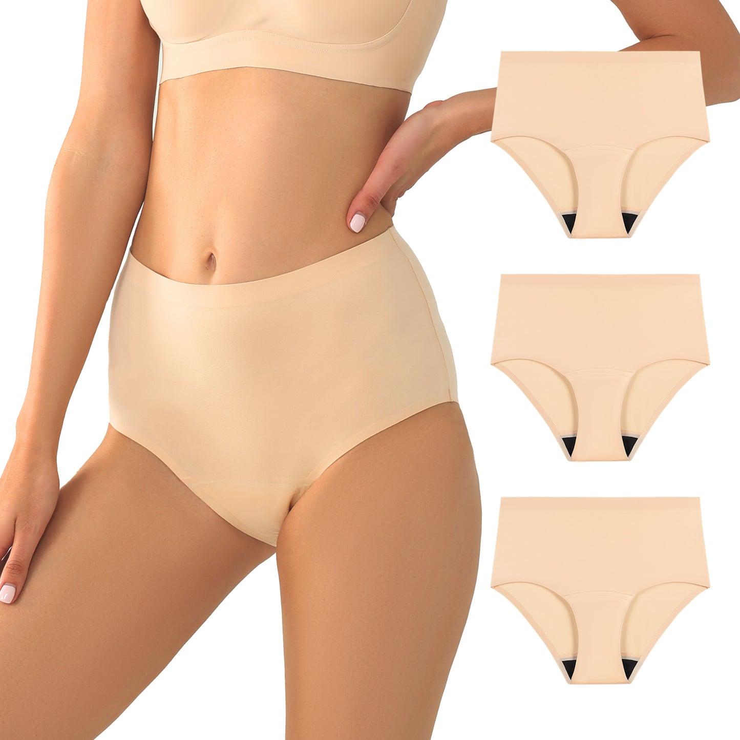 Women's Seamless Leakproof Underwear (3 Pack)