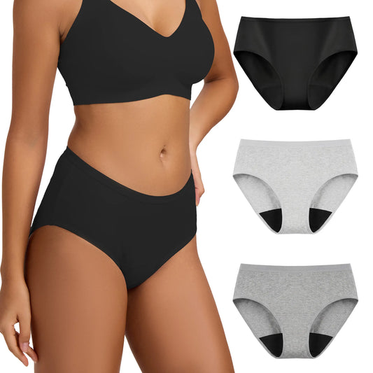 Women's 40ml Mid-Waist Underwear (Black Pad)