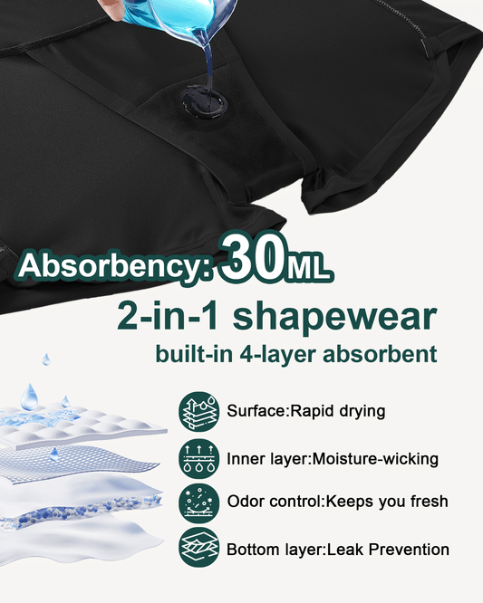 Women's Leakproof 2-in-1 Boyshorts (30ml)