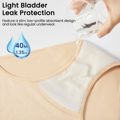 Women's 40ml Mid-Waist Underwear (Off-White Pad)