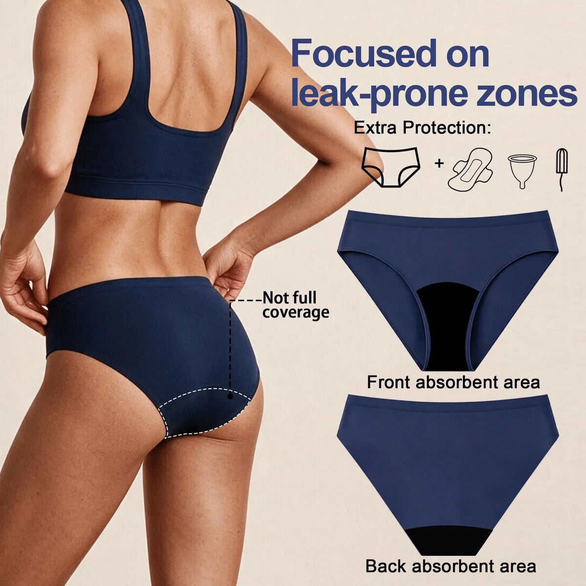Women's 40ml Mid-Waist Bikini (5Pack)