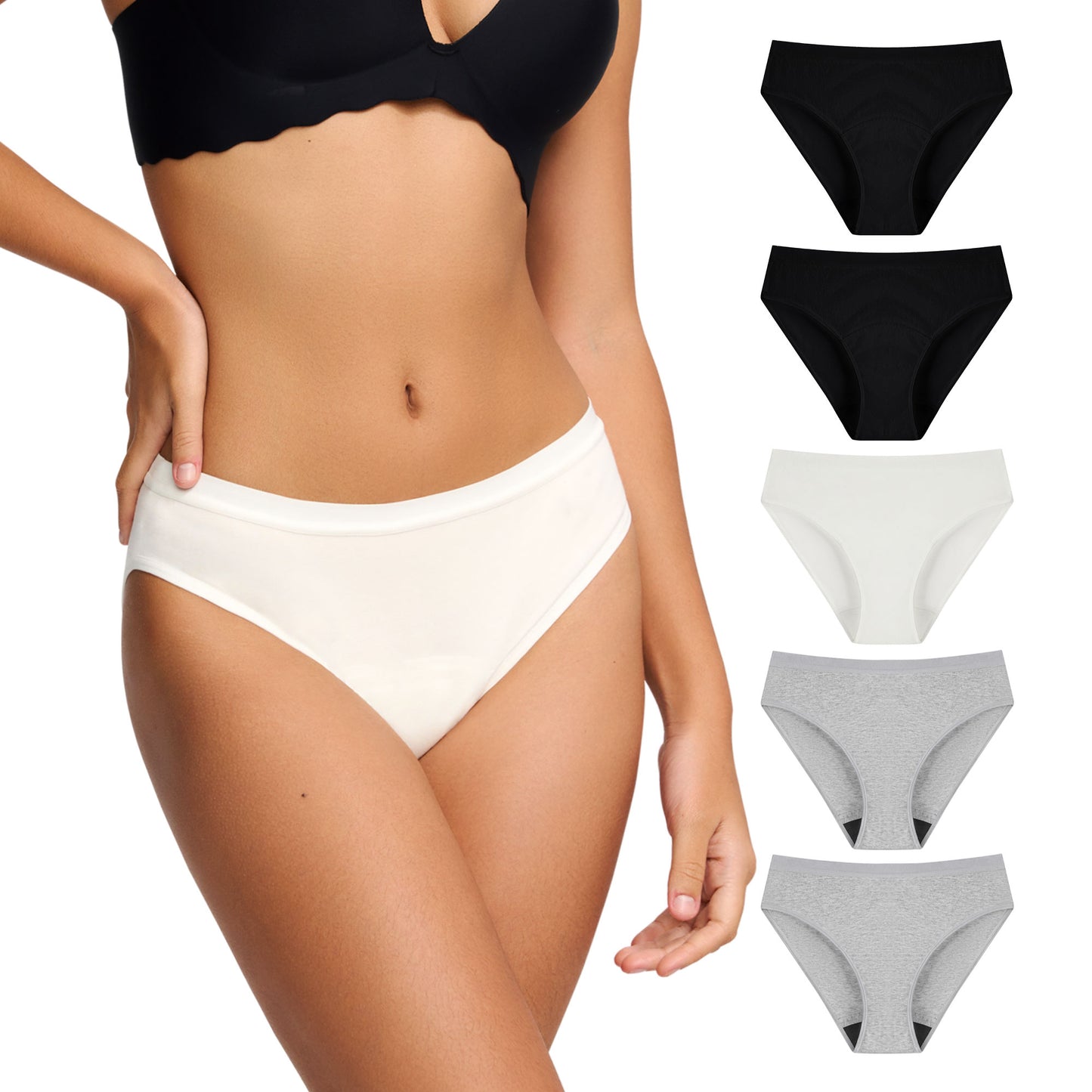 Women's Leakproof Bikini  (3/5 Pack)