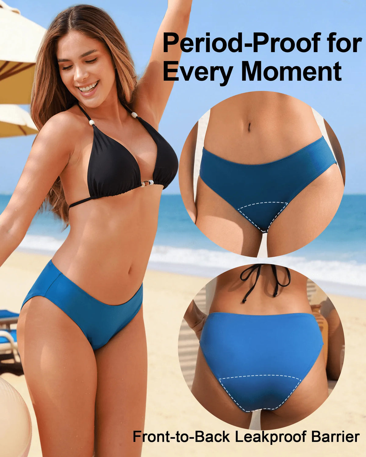 Period Swimwear Bikini Bottoms (30ml)
