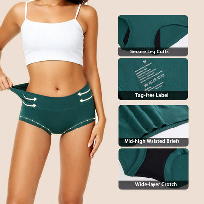 Women's 60ml Mid Waist Underwear (Full-Cover)