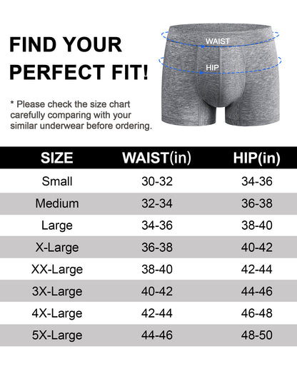 Men's Washable Incontinence Boxer Briefs (50ml)
