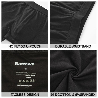 Men's 50ml Incontinence Boxer Briefs (3Pack)