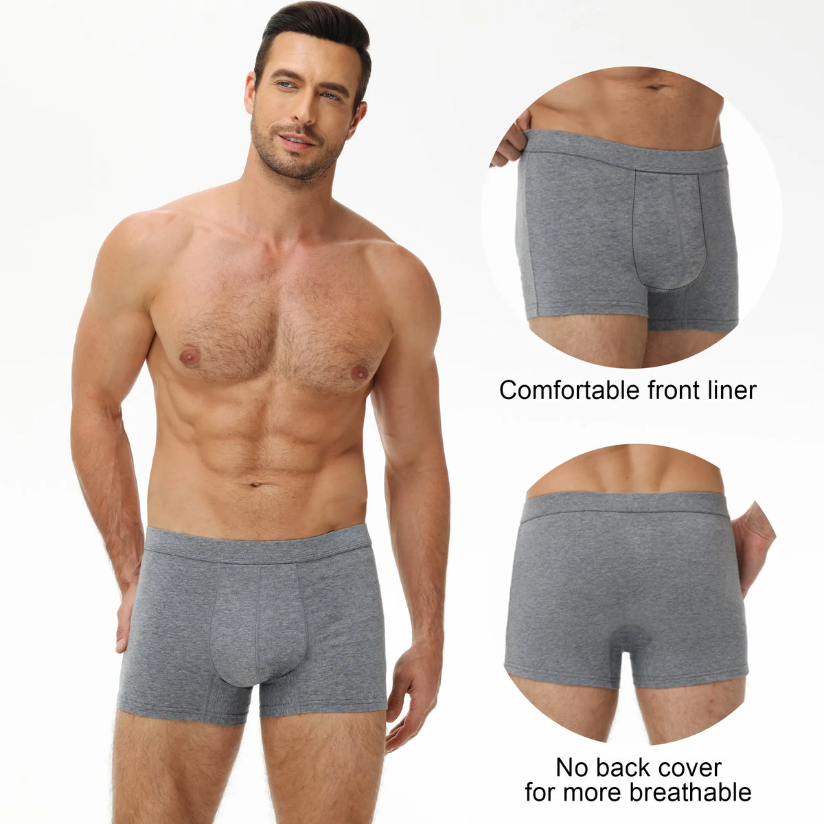 Men's 50ml Incontinence Boxer Briefs (5Pack)