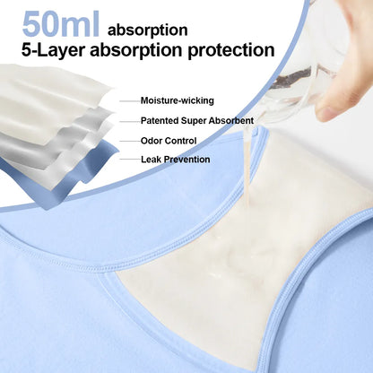 Women's 50ml High Waist Underwear (Off‑White Pad)