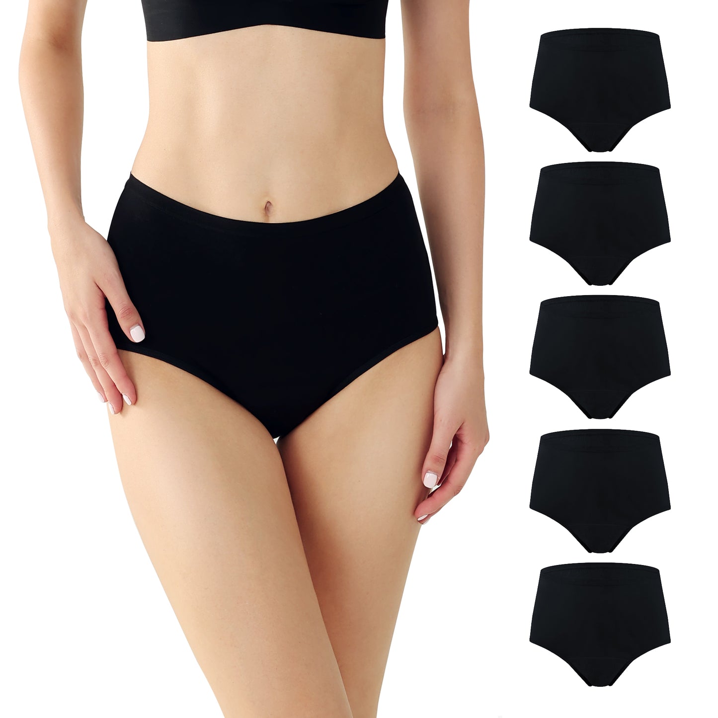 Women's High-Waist Leakproof Underwear (5 Pack)