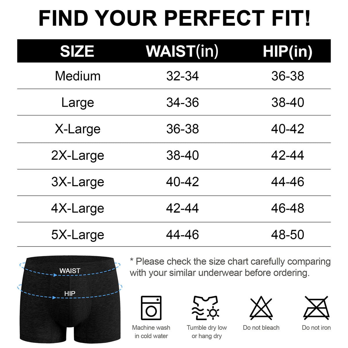 Men's 50ml Incontinence Boxer Briefs (3Pack)