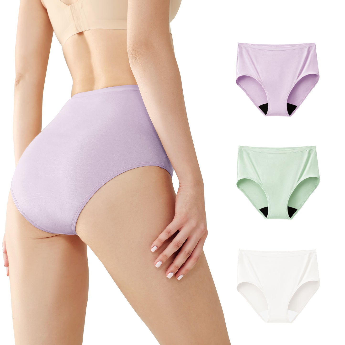 Women's High-Waist Leakproof Underwear (50ml)