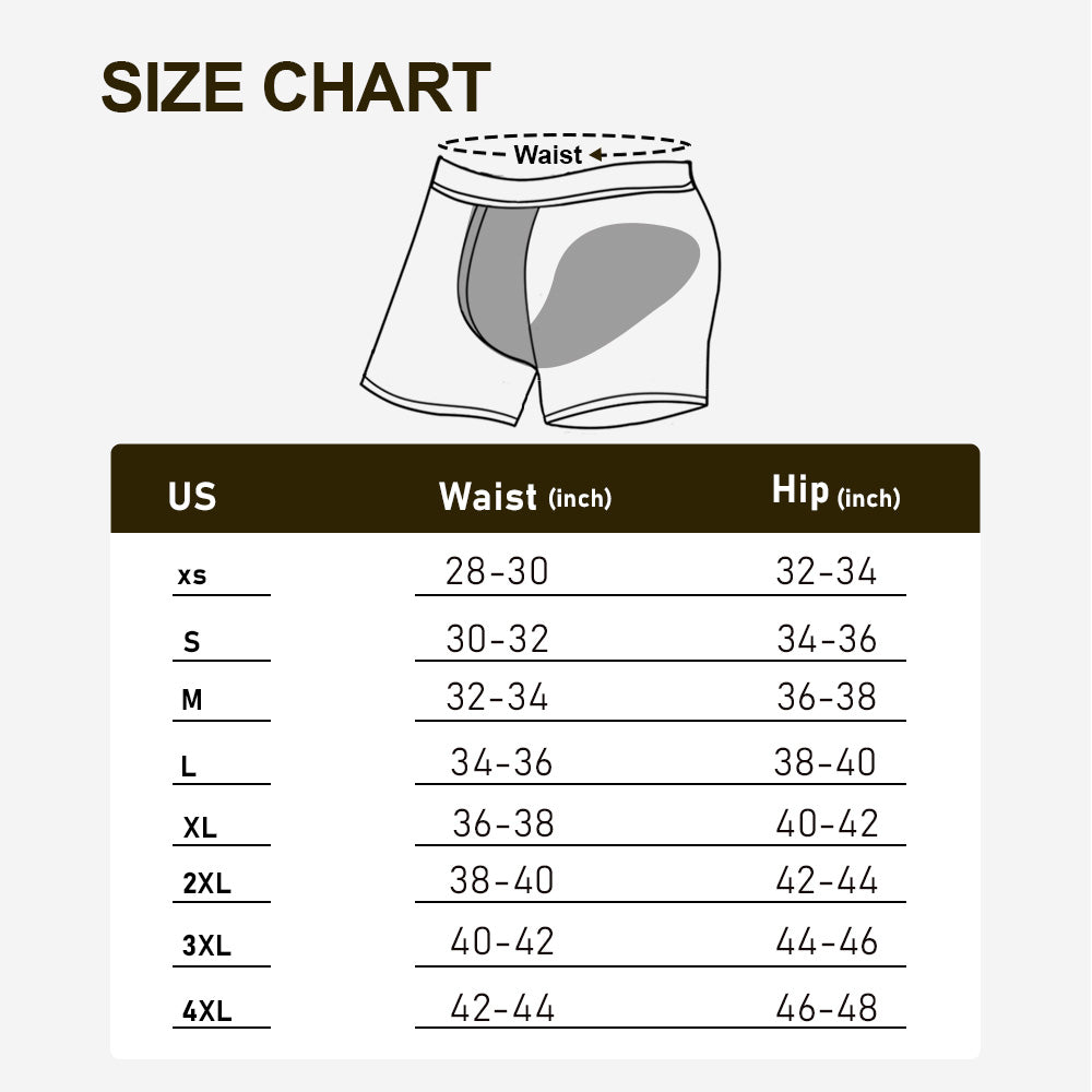 Men's Overnight Incontinence Boxer Briefs