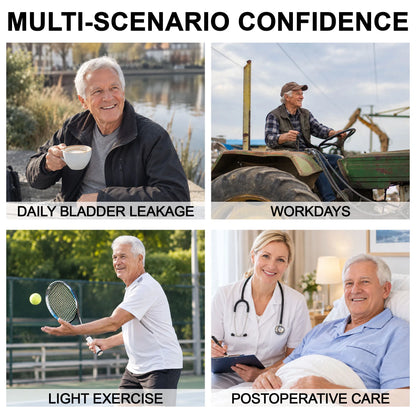 Men's 50ml Incontinence Boxer Briefs (3Pack)