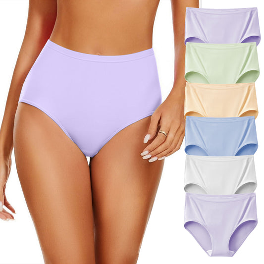 Women's High-Waist Cotton Panties (6 Pack)