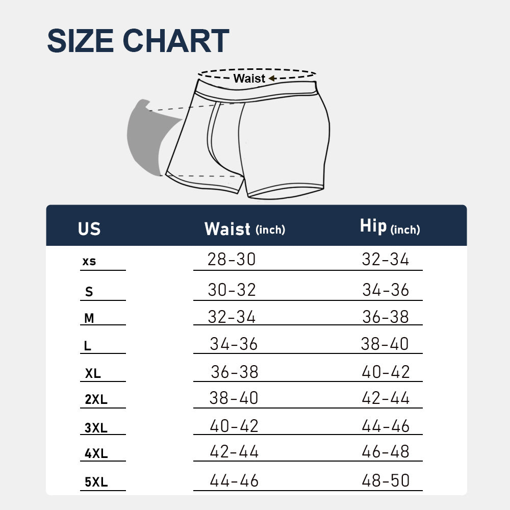 Men's Leakproof Wide Band Underwear 3Pack (50ml)