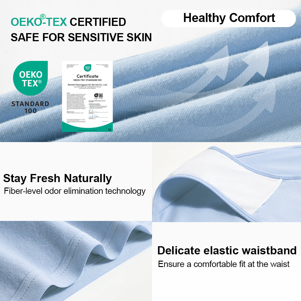 Women's Mid-Waist Cotton Panties (4 Pack)