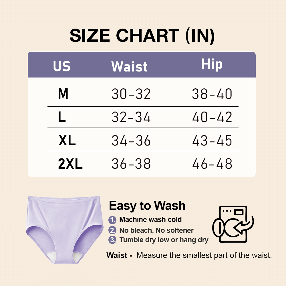 Women's High-Waist Cotton Panties (6 Pack)