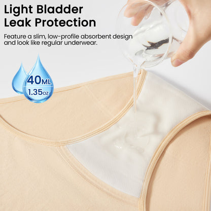 Women's Mid-Waist Leakproof Underwear (40ml)