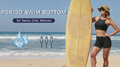 Period Swimwear Bottoms with Liner (30ml)