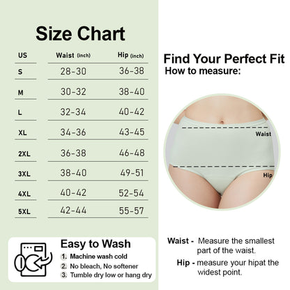 Women's High-Waist Leakproof Underwear 3Pack (50ml)