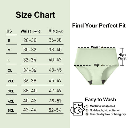 Women's High-Waist Leakproof Underwear (50ml)